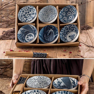 Soup Bowl & Chopsticks Dinnerware Set