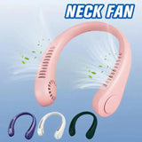 Neck Fan Portable Bladeless neck fans rechargeable USB Cooling Fan Super Strong hanging neck fan Portable Personal Fan Super Quiet Fan Dual Cooling Fan Summer Fan for Outdoor Sports Home Office Travel